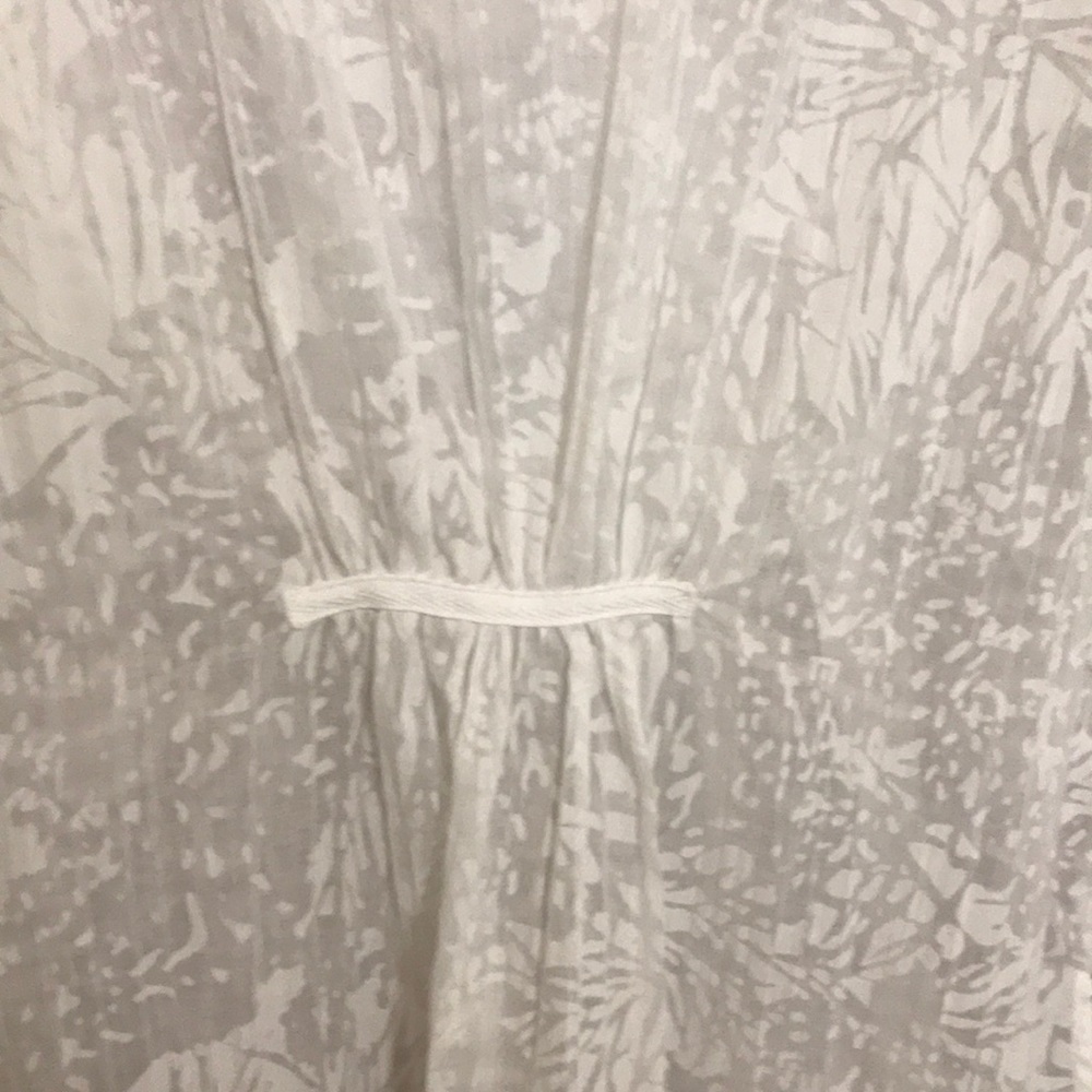 Coldwater Creek Sheer White Lace Embroidered Top - Picture 4 of 6